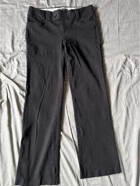 Banana Republic Martin Fit Pants Size 10L Black Gray Bootcut Career Trouser